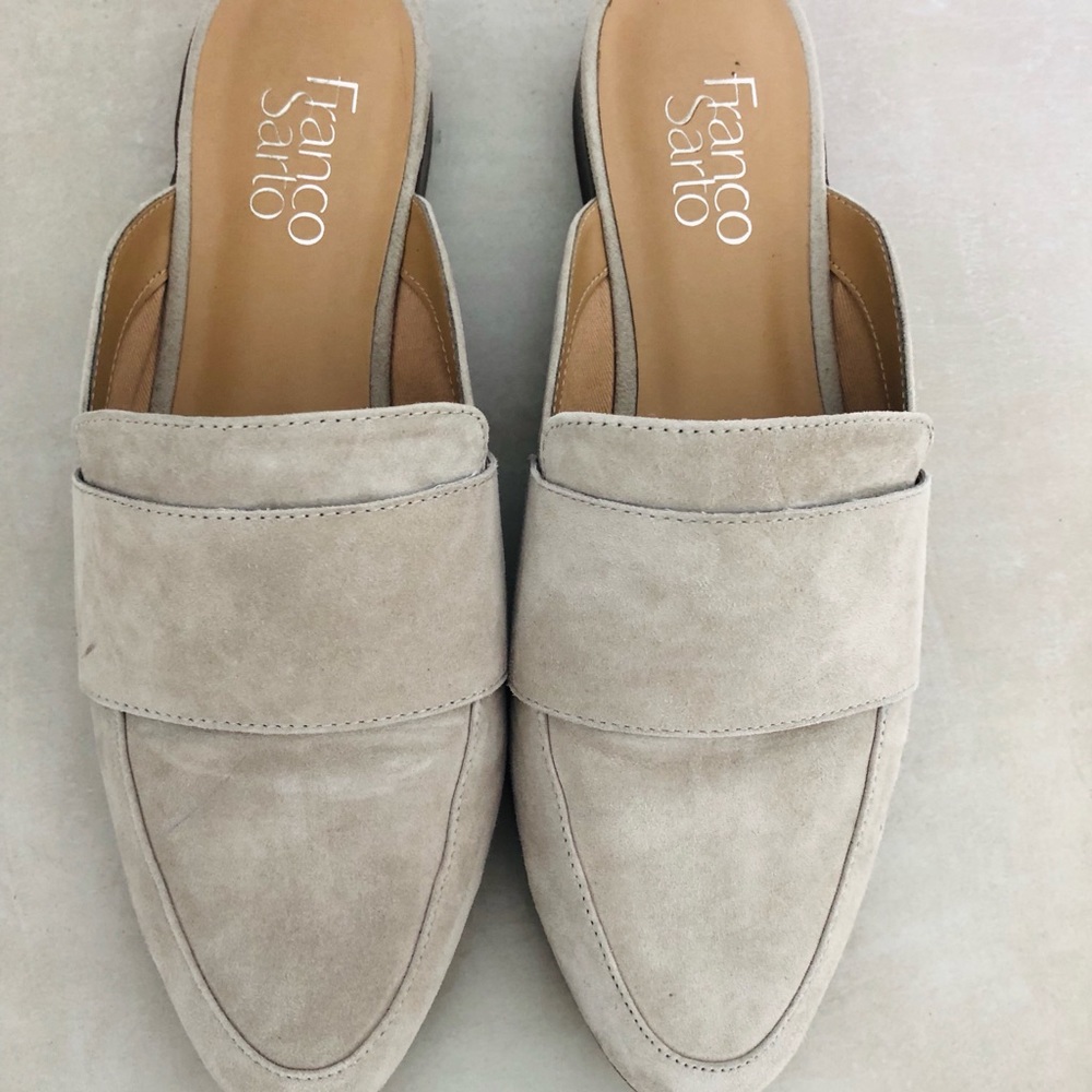 Suede Mules Size 8